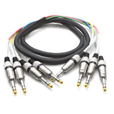 Usado, Audio TRS 1/4" Pro Fantail cabo cobra - 4, 8, 12, 16, 24 canais - 5' a 25' comprar usado  Enviando para Brazil