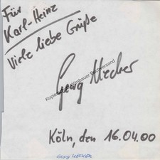 Riginal autogramm georg gebraucht kaufen  Dortmund