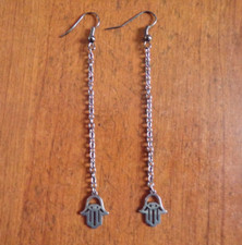 Boucles oreilles noires d'occasion  Calais