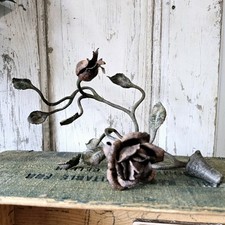 Escultura vintage de metal rosa – arte floral de ferro rústico decoração para casa comprar usado Escultura vintage de metal rosa – arte floral de ferro rústico decoração para casa comprar usado  Enviando para Brazil