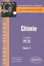 Chimie pcsi tome d'occasion Chimie pcsi tome d'occasion  France