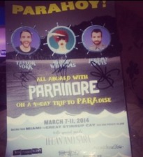 Paramore parahoy 2014 for sale  WESTCLIFF-ON-SEA