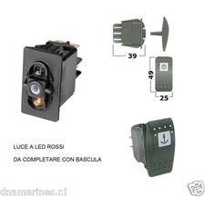 Interruttore led rossi usato  Italia