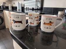 Dachshund coffee mugs for sale  PAIGNTON