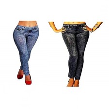 Leggings donna effetto usato  Italia