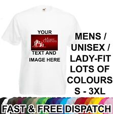 Camiseta personalizada imagem personalizada/texto impresso em qualquer ocasião, usado comprar usado  Enviando para Brazil