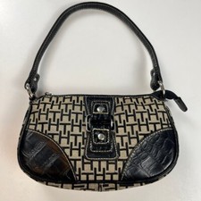 Bolsa satchel de ombro Y2K Tommy Hilfiger bege e preta X-pequena comprar usado  Enviando para Brazil