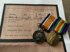 Ww1 medal pair for sale  BURNTWOOD