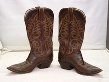Botas de cowboy vintage feitas à mão PAUL BOND couro marrom EUA tamanho 7? comprar usado  Enviando para Brazil