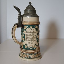Antiker bierkrug eichenlaub gebraucht kaufen  Mainz