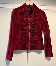 Red velvet ruched for sale  SPILSBY