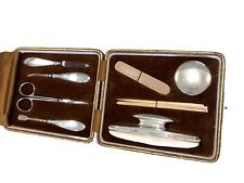 Conjunto de manicure de prata esterlina antigos ourives e ourives HM 1930 na caixa comprar usado  Enviando para Brazil