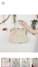 MARC JACOBS BOLSA DE COURO BEGE FERRAGEM DOURADA comprar usado  Enviando para Brazil