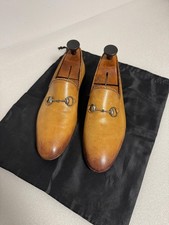 Mocassim Gucci Horsebit Masculino Tamanho 9 Couro Bit Slip On Feito na Itália, usado comprar usado  Enviando para Brazil