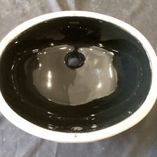 Pia de banheiro Kohler Caxton montagem inferior oval preta 2209-7 J3, usado comprar usado Pia de banheiro Kohler Caxton montagem inferior oval preta 2209-7 J3, usado comprar usado  Enviando para Brazil