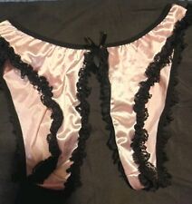 Pink shiny crotchless for sale  CHESTER