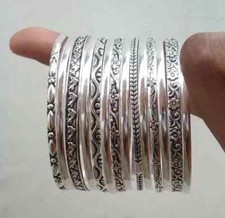 Set silver bangles for sale  Shipping to Ireland