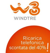 Ricarica windtre scontata usato  Italia