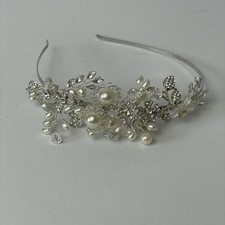 Silver ivory diamante for sale  OXFORD