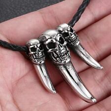 Silver skull wolf for sale  Flushing