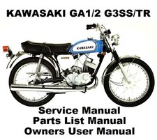 Usado, KAWASAKI GA1 GA2 G3SS G3 TR 90 Proprietário Oficina Serviço Peças de Reparo Manual PDF comprar usado  Enviando para Brazil