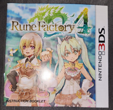 Rune Factory 4 (Nintendo 3DS) Manual Original, sem caixa, jogo ou arte comprar usado  Enviando para Brazil