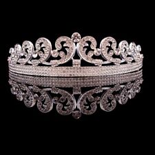 Coroa de casamento de cristal princesa Kate rainha prata tiara coroa feminina comprar usado  Enviando para Brazil