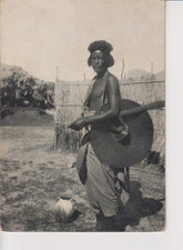 Cartolina somalia guerriero usato  Roma