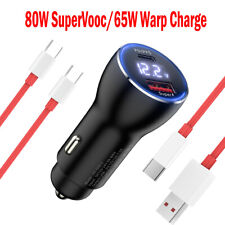 Carregador de carro SuperVooc 80W Warp Charge 65W para OnePlus 11 10 Pro 9 10T 10R Nord 2 comprar usado  Enviando para Brazil