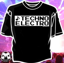 Camisa TECHNO ELECTRO (clube eletrônico dj rave digital new wave dança industrial) comprar usado  Enviando para Brazil