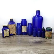 Cobalt blue apothecary for sale  Sammamish