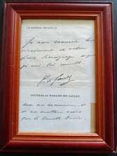 Carte autographe remerciements d'occasion  Château-Thierry