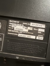 Sony trinitron 20fv12 for sale  Beltsville