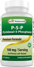 Best Naturals P5P vitamina B6 100 mg/porção 120 comprimidos comprar usado  Enviando para Brazil