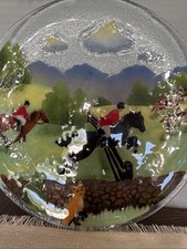Fused glass foxhunt for sale  Fishers
