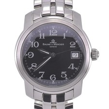 Relógio masculino Baume & Mercier Kay Platn MV045214 data mostrador preto quartzo D#141857 comprar usado  Enviando para Brazil