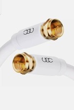 Cabo coaxial triplo blindado CL3 conectores banhados a ouro com classificação na parede 15 pés RG6 comprar usado  Enviando para Brazil