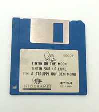 Używany, Commodore Amiga gra dyskietka do gry 3,5" Tintin on the Moon, ciotka Arcticfox na sprzedaż  Wysyłka do Poland