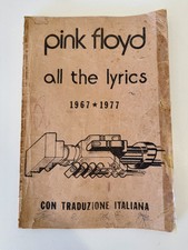 Epoca Originale Pink Floyd All The Lyrics 1967 1977 Testi Canzoni Songs Book comprar usado  Enviando para Brazil