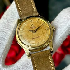 Raro relógio masculino pátina Omega Seamaster ouro 18k tampa calibre 501 década de 1960 comprar usado  Enviando para Brazil