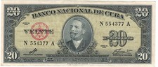 BANCO NACIONAL 20 PESOS 1960 Vintage Rara Ottime Condizioni comprar usado  Enviando para Brazil