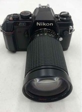 Usado, Câmera SLR Automática de Filme 35mm Preta Nikon F301 com Flash Vivitar comprar usado  Enviando para Brazil