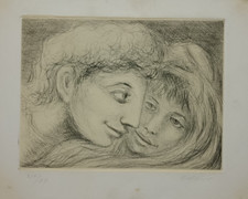 Carlo levi litografia usato  Roma