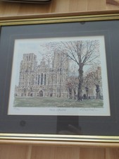 Wells cathedral print for sale  BRIDGWATER