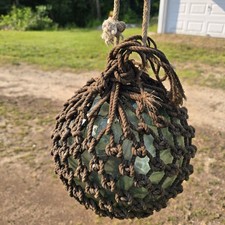Bola flutuante de pesca de vidro antiga grande tom aquático com duplo F japonês?? comprar usado  Enviando para Brazil