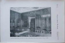 1910 IMPRESSÃO DE ARQUITETURA DOMÉSTICA MADEIRA PAINÉIS SALA DE TÁBUA NEW RIVER Co comprar usado  Enviando para Brazil