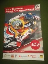 SACHSENRING 2005 GERMAN GRAND PRIX MOTO, MAX BIAGGIE ORIGINAL POSTER 595x840 mm comprar usado  Enviando para Brazil