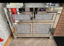 Crushed diamond sideboard for sale  LIVERPOOL