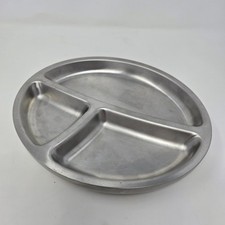 Placa dividida oval de aço inoxidável Avanchy 8,5 X 7,25 polegadas qualidade lanche infantil  comprar usado  Enviando para Brazil