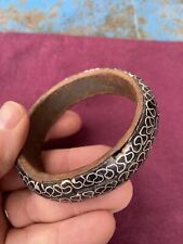 African bracelet silver for sale  WITNEY